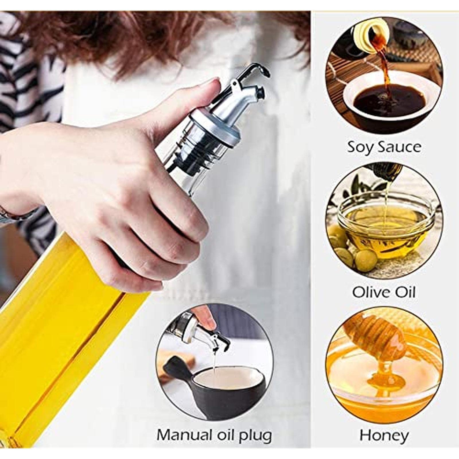 高耐熱シリコンガラス オイルポット 250ml*3 250ml 高耐熱シリコンガラス オイルポット*3